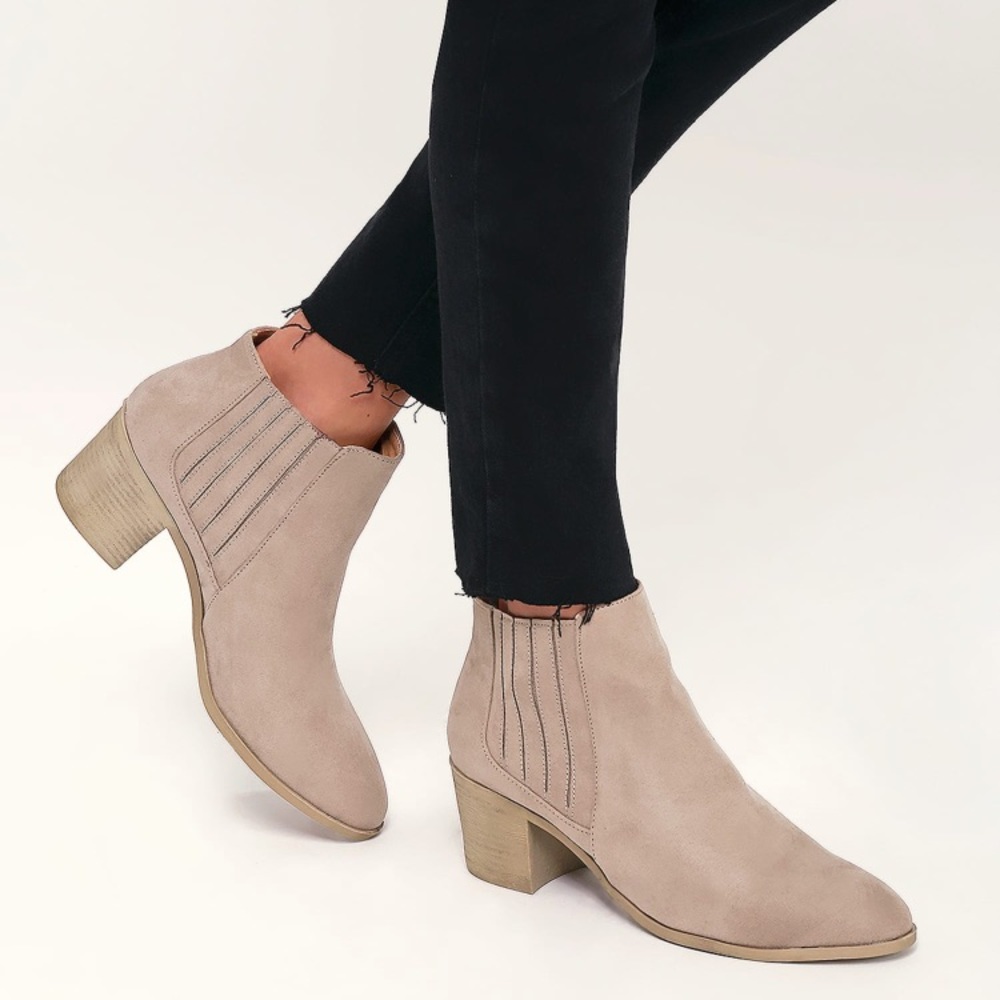 Suede Ankle Booties